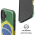 Brazil Flag Distressed iPhone 16 Plus Magsafe Impact Case